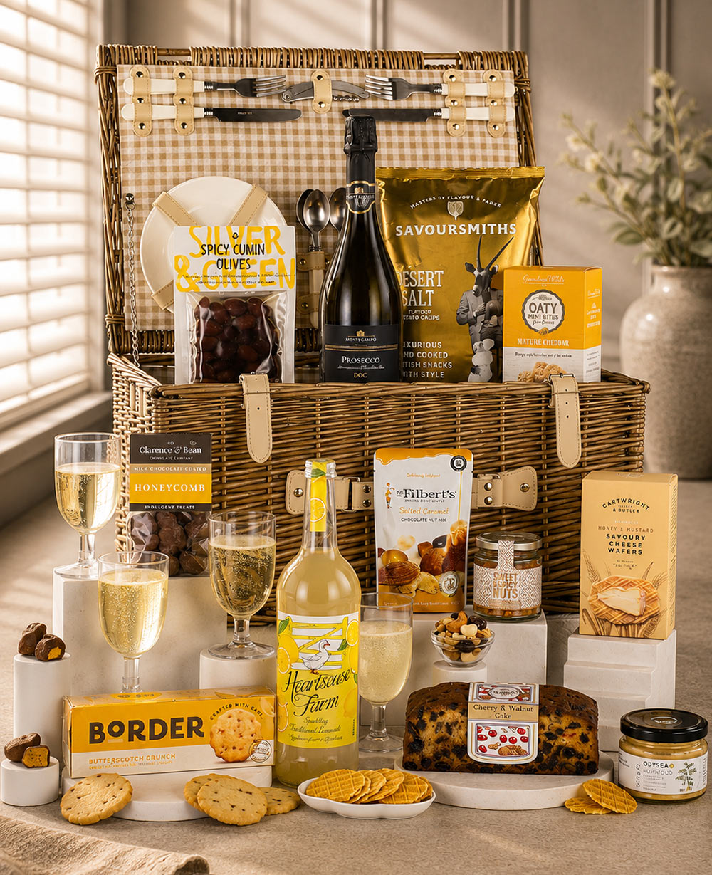 Dreaming Of Summer - Picnic Basket<br/>(Gift Hampers Sheffield) Dreaming Of Summer - Picnic Basket<br/>(Gift Hampers Sheffield)